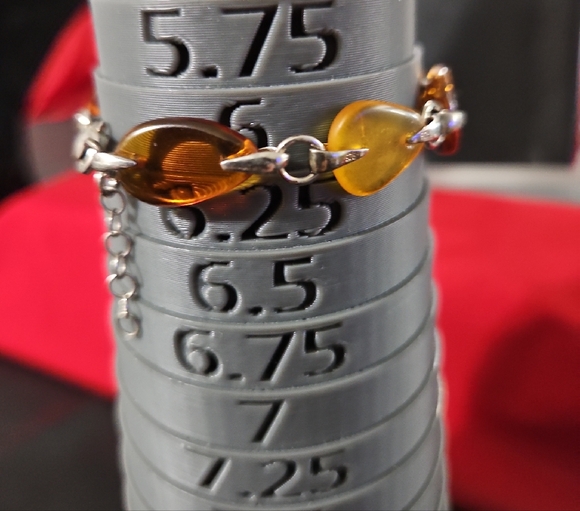Amber and 925 Bracelet - Picture 11 of 11